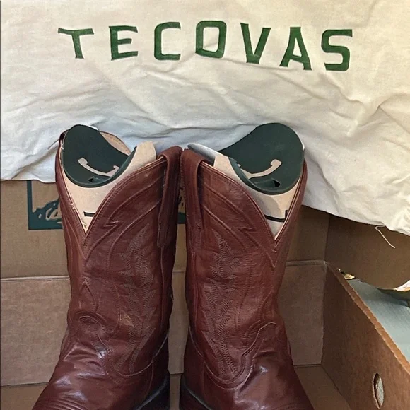 Tecovas The Doc Rich Brown Western Men’s Boots Genuine Leather Mens Size 10.5 D - Picture 4 of 16